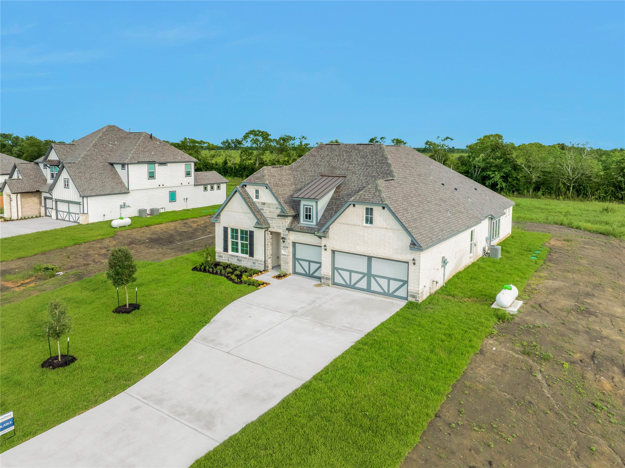 4602 Magnolia Bend Drive Rosharon, TX 77583 - Photo 32 of 39 a aerial view of a house with a yard