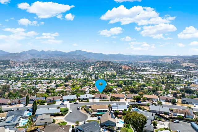 an aerial view of a city
