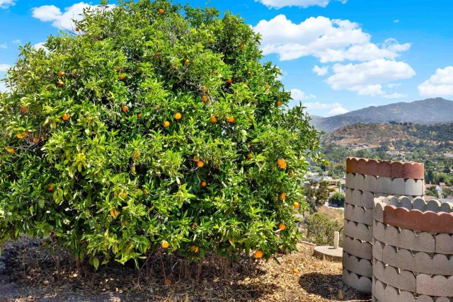 a view of a brick house with a large space