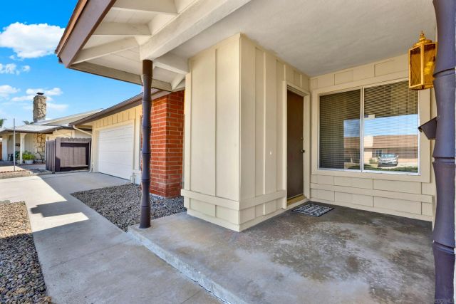 a view of a entryway door of the house