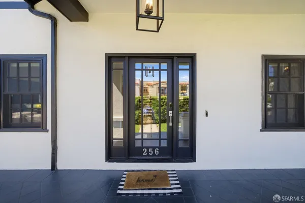 a view of a entryway door of the house