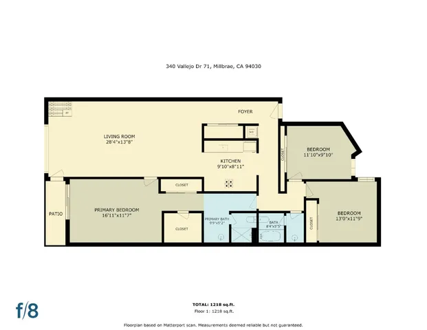 $899,000 | 340 Vallejo Drive, Unit 71, Millbrae, CA 94030