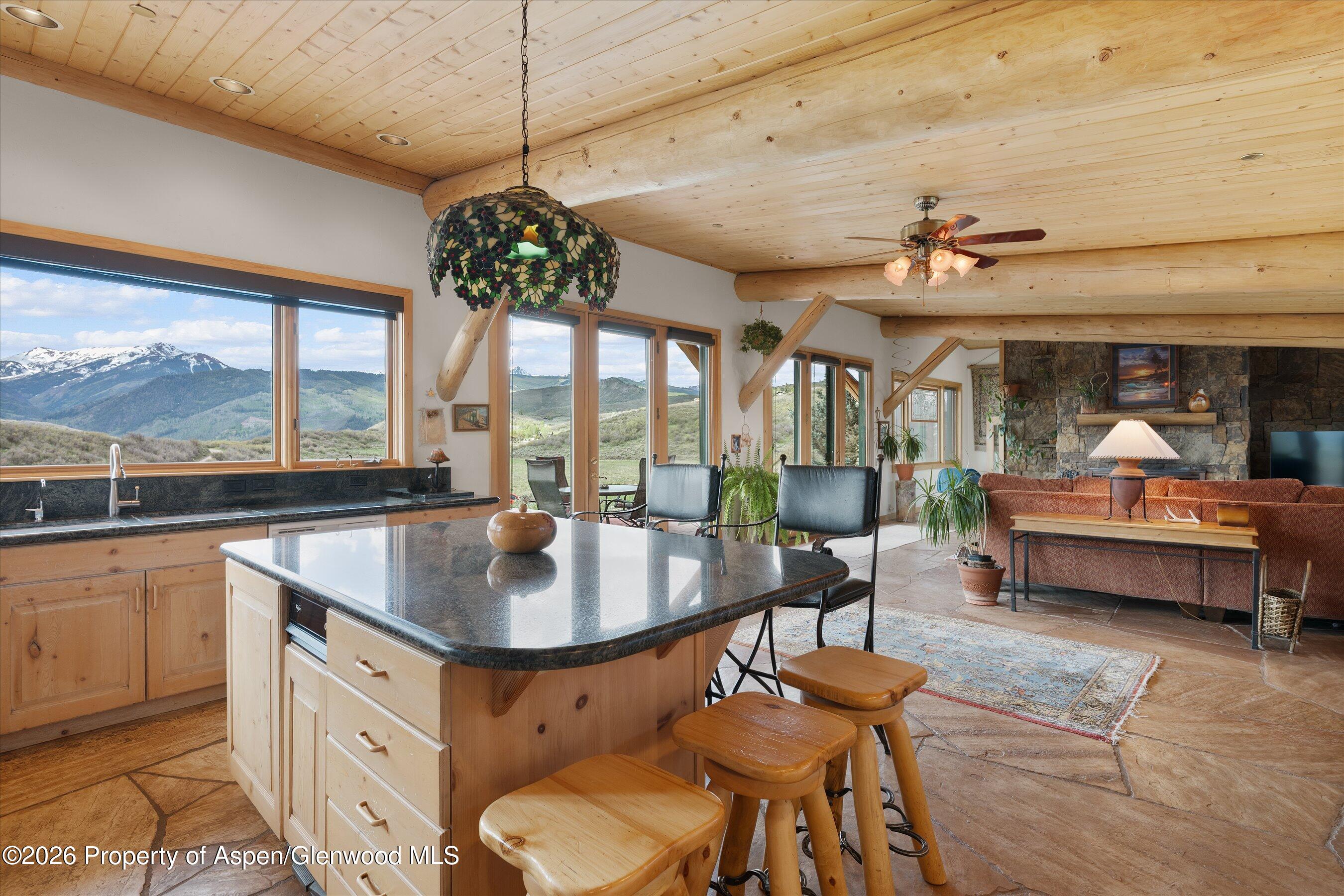 115 Rural Mountain Road Snowmass, CO 81654 - Photo 3 of 37 KitchenLiving
