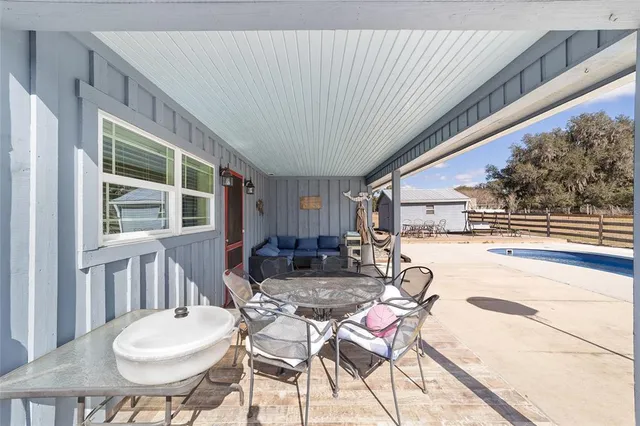 a view of outdoor space and deck