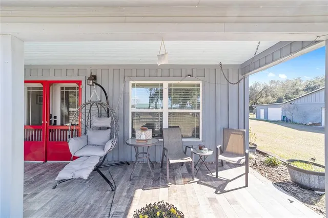 a outdoor space with chairs