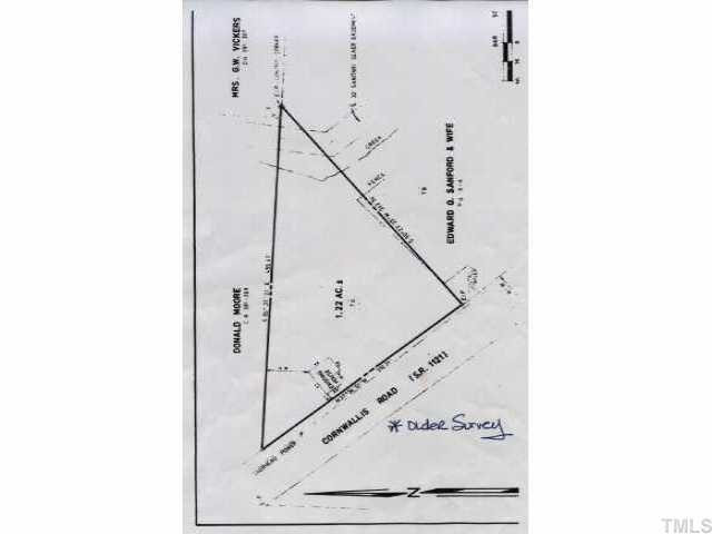 4805 East Cornwallis Road Durham, NC 27705 - Photo 1 of 1 Old Survey of Lot