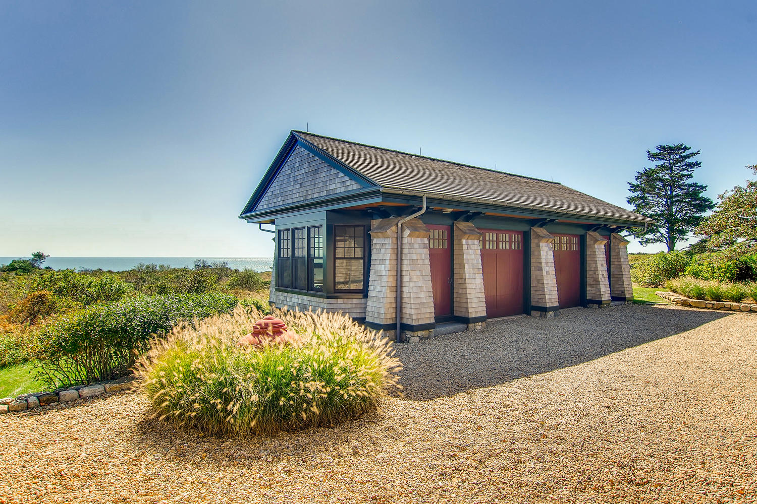 81 Squibnocket Farm Road Chilmark, MA 02535 - Photo 54 of 57 Two Car Garage With Exercise and Bike Rooms
