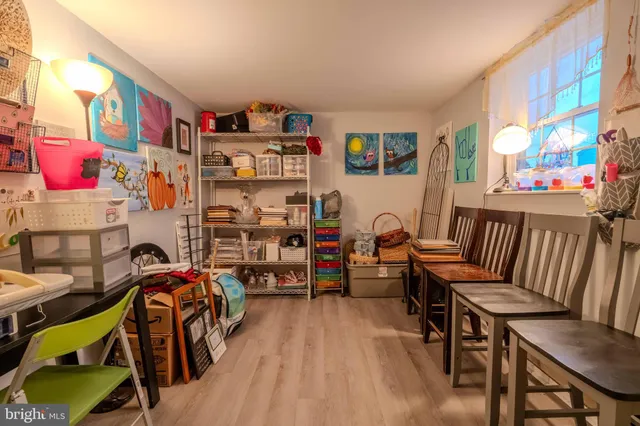 a bedroom with bed and a closet