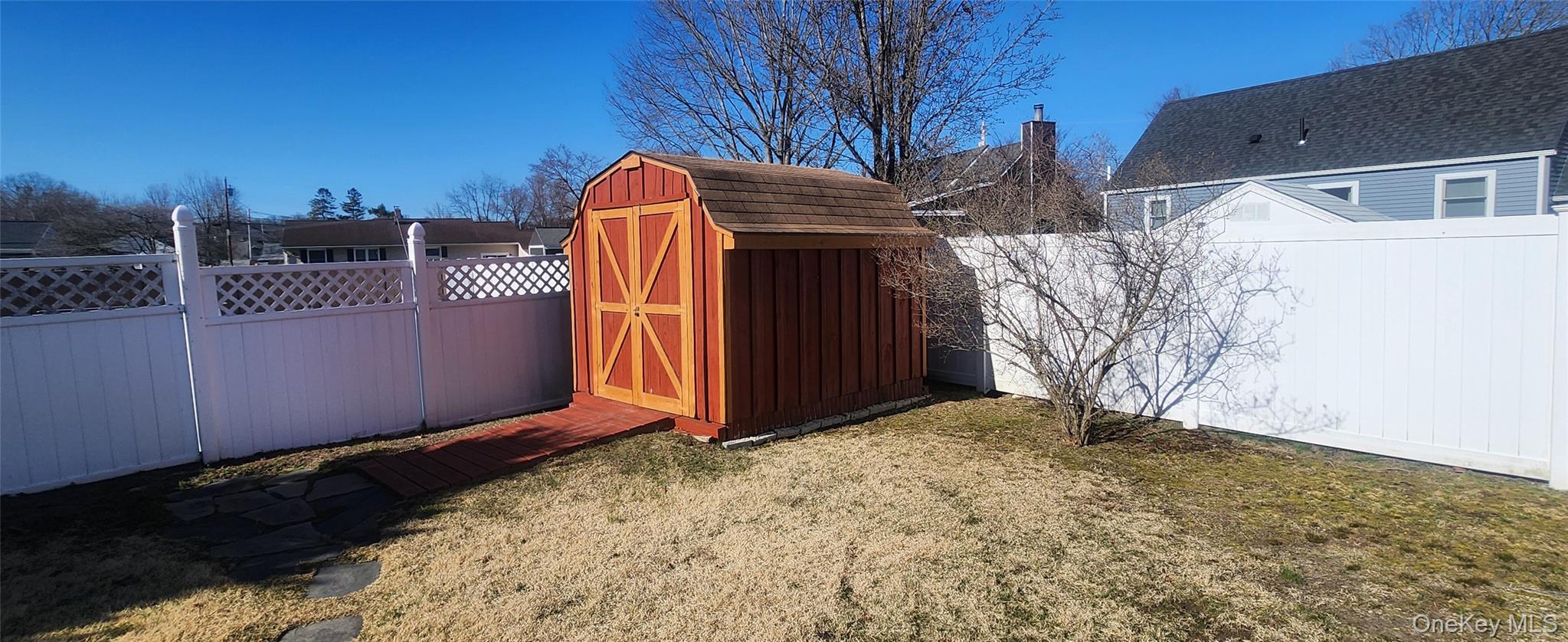 6 Bogardus Road Fishkill, NY 12524 - Photo 23 of 23 Shed #2--Nice white Fence most of the way around backyard