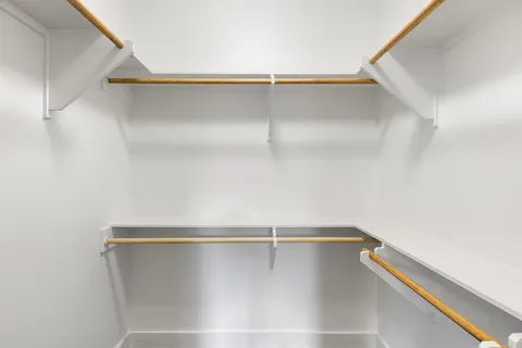 a close view of closet