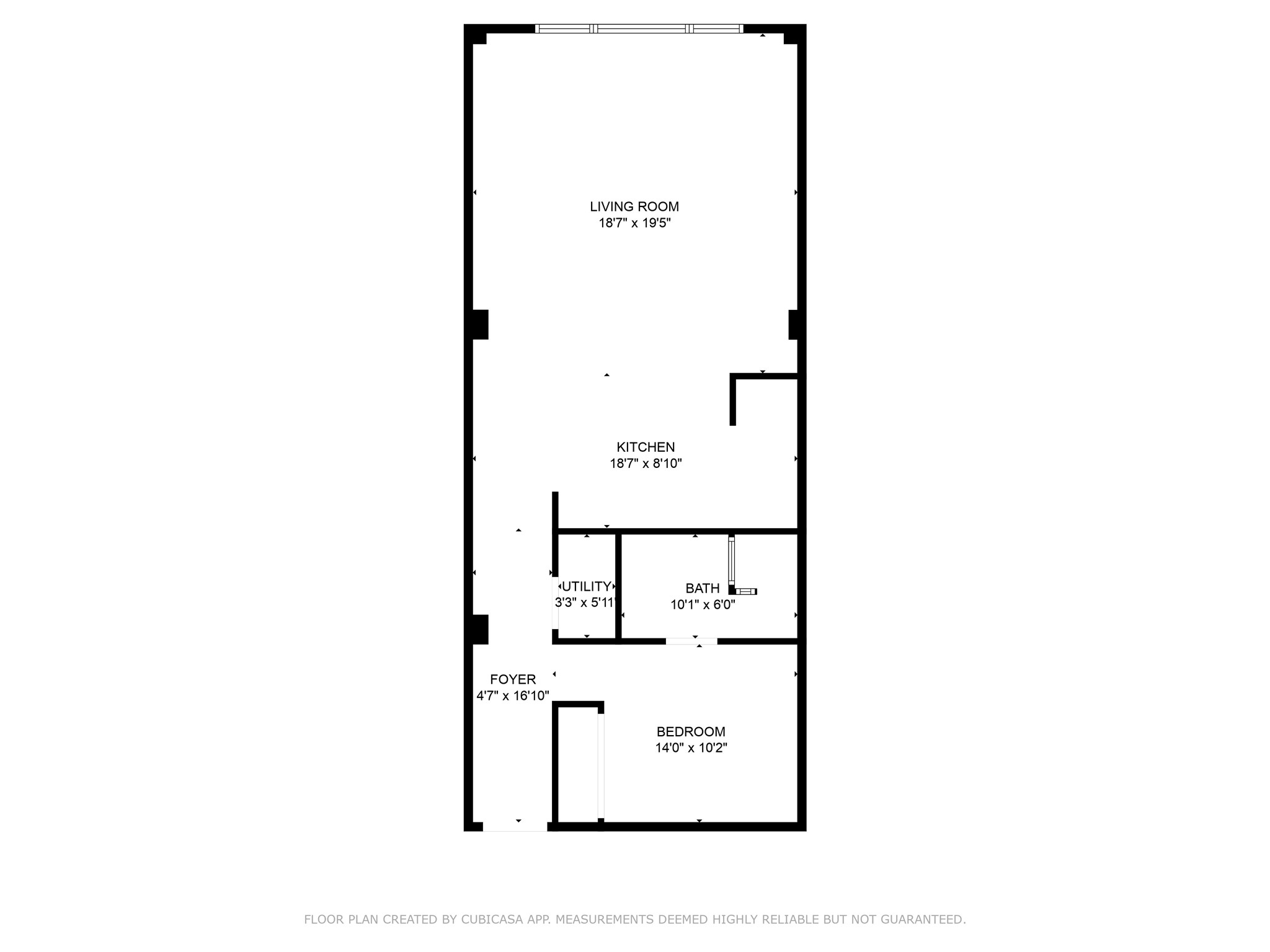 915 Franklin Street, Unit 2I Houston, TX 77002 - Photo 34 of 34 This floor plan offers the loft style living and privacy with a separate bedroom.
