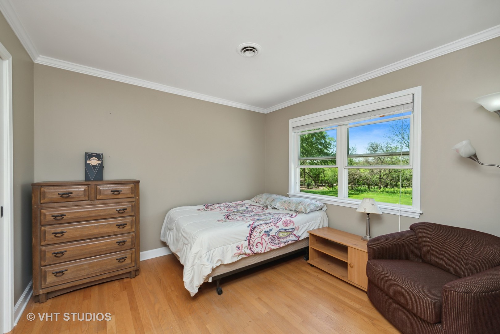 237 Valley Road Trout Valley, IL 60013 - Photo 20 of 48 a bedroom with a bed couch and window
