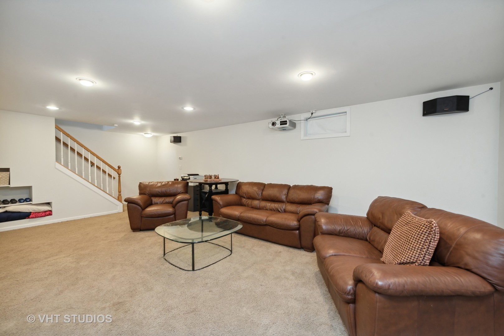 237 Valley Road Trout Valley, IL 60013 - Photo 23 of 48 a living room with furniture and a flat screen tv