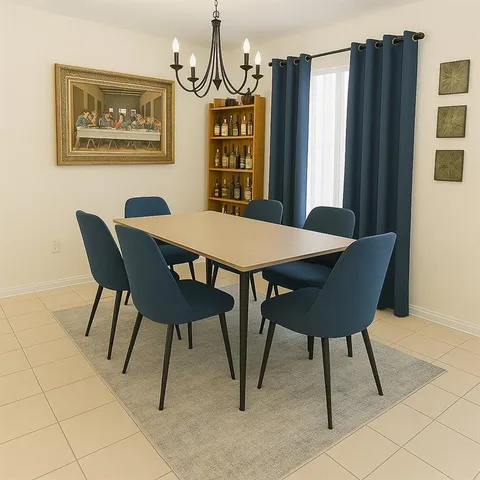 a kitchen with a stove and a refrigerator