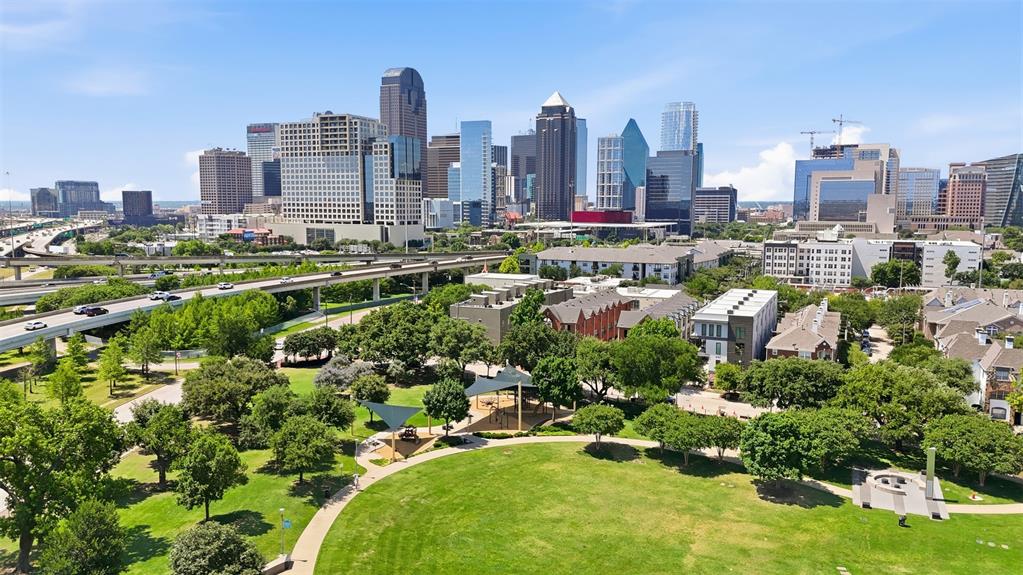 2111 Clark Street, Unit H Dallas, TX 75204 - Photo 28 of 37 a view of a city with tall buildings
