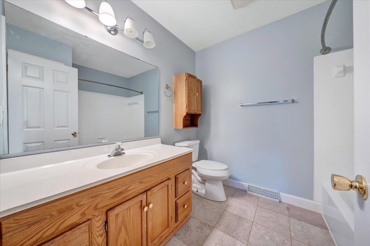 88 Persimmon Court Blue Ridge, VA 24064 - Photo 23 of 37 a bathroom with a sink a toilet and mirror