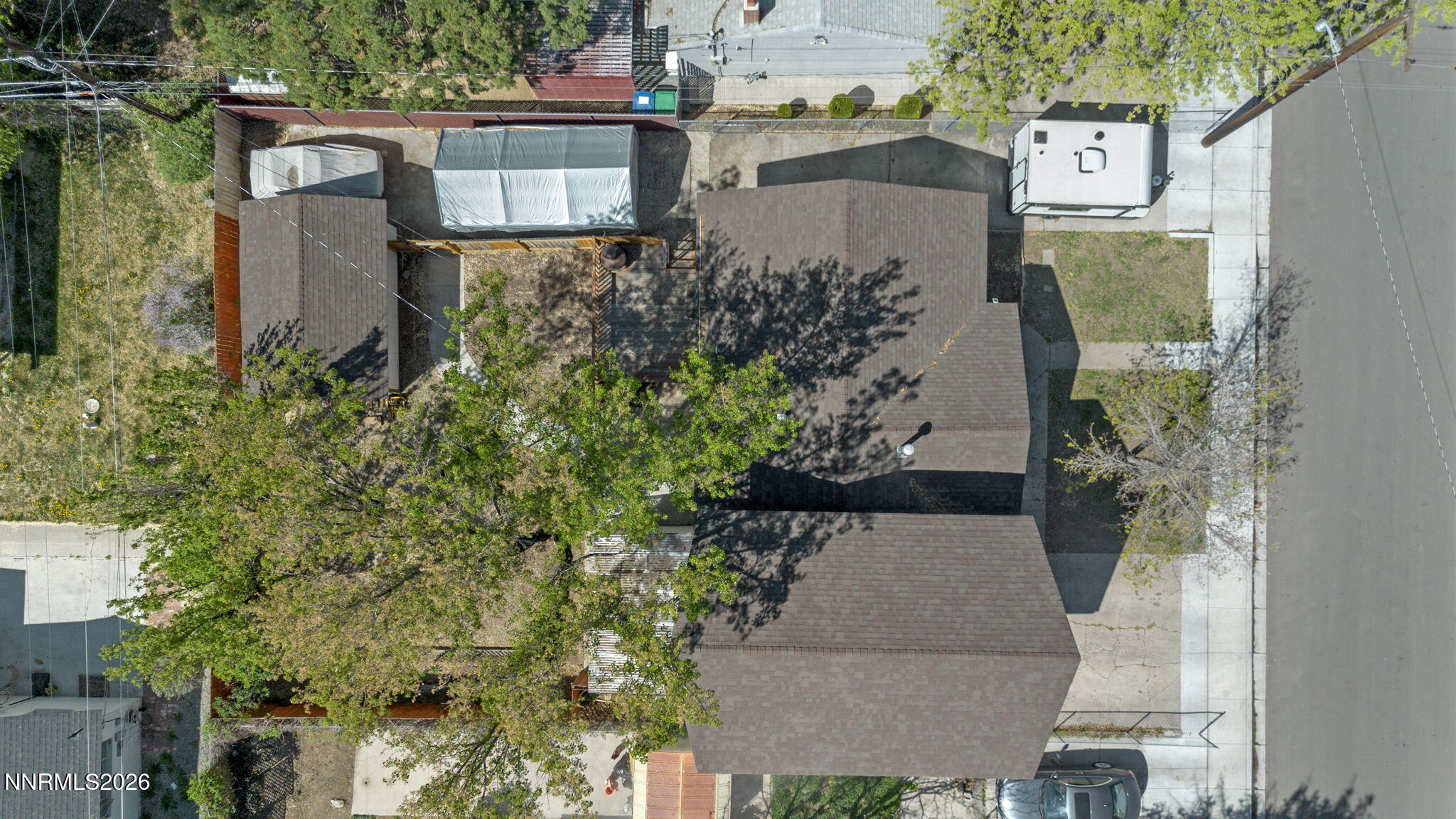 417 H Street Sparks, NV 89431 - Photo 45 of 46 an aerial view of a house with garden space and street view