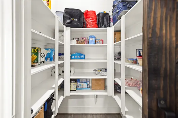 a room with storage and utility