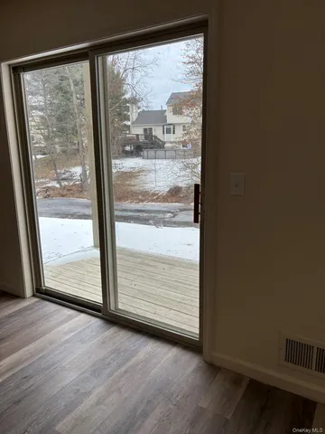 a view of front door