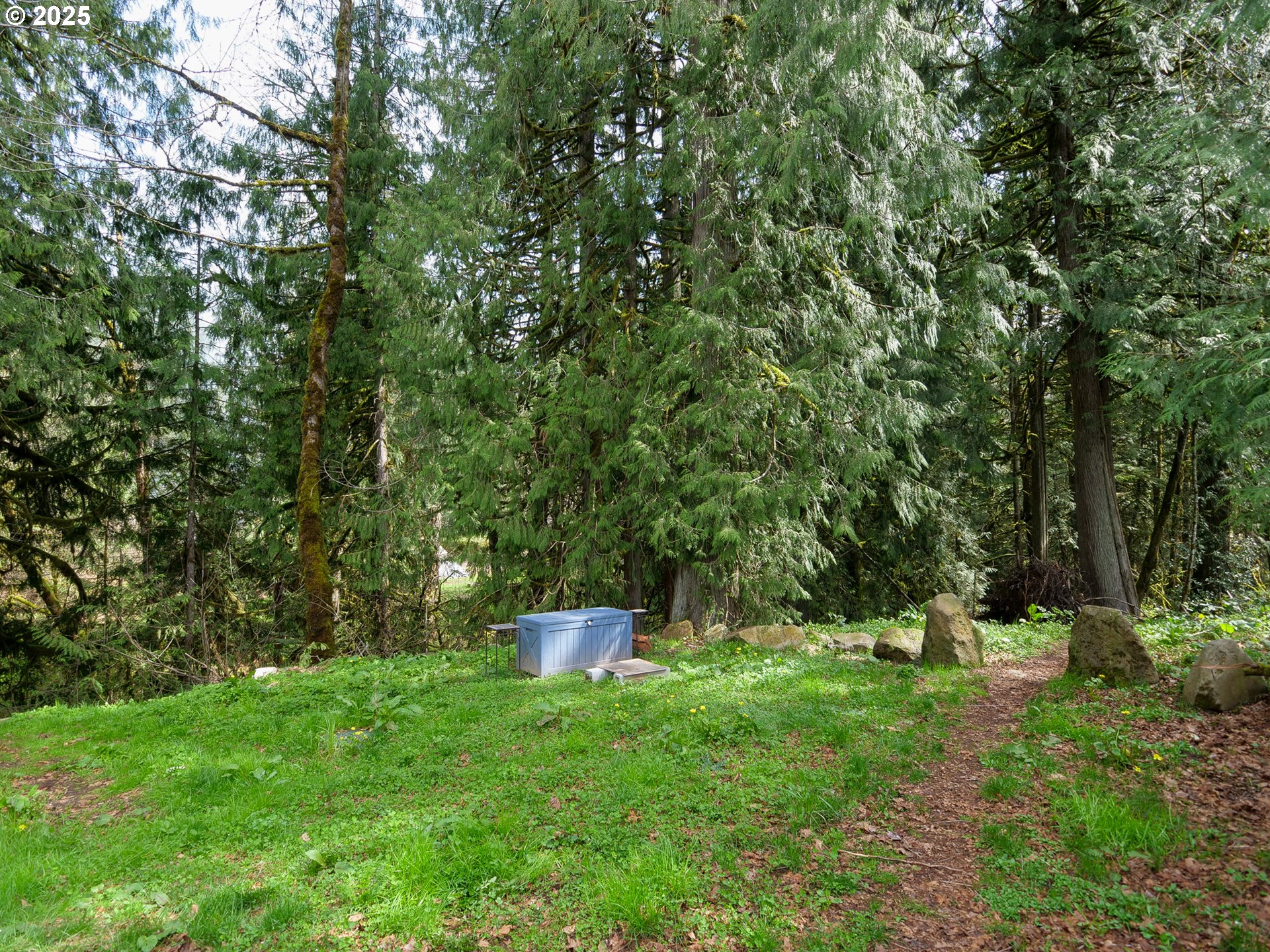69947 East E Highway, Unit 1 Rhododendron, OR 97049 - Photo 13 of 25 a backyard of a house with outdoor seating and green space