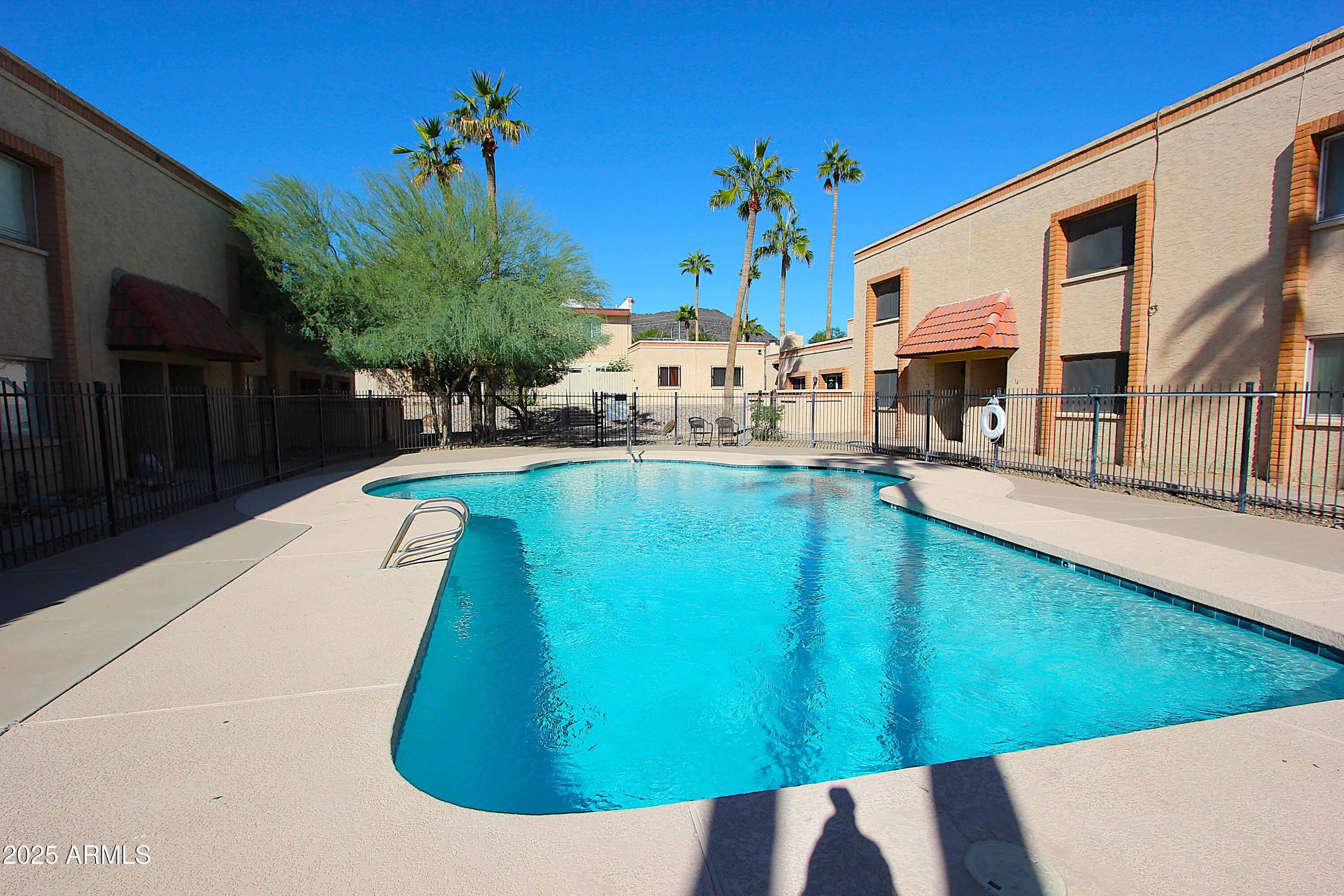 10411 North 11th Avenue, Unit 3 Phoenix, AZ 85021 - Photo 18 of 23 a swimming pool with outdoor seating and yard