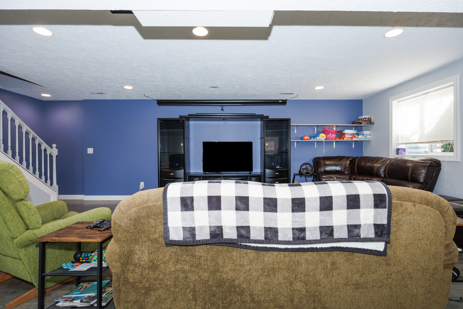 2405 Savanna Road Bloomington, IL 61705 - Photo 36 of 48 a living room with furniture fireplace and flat screen tv