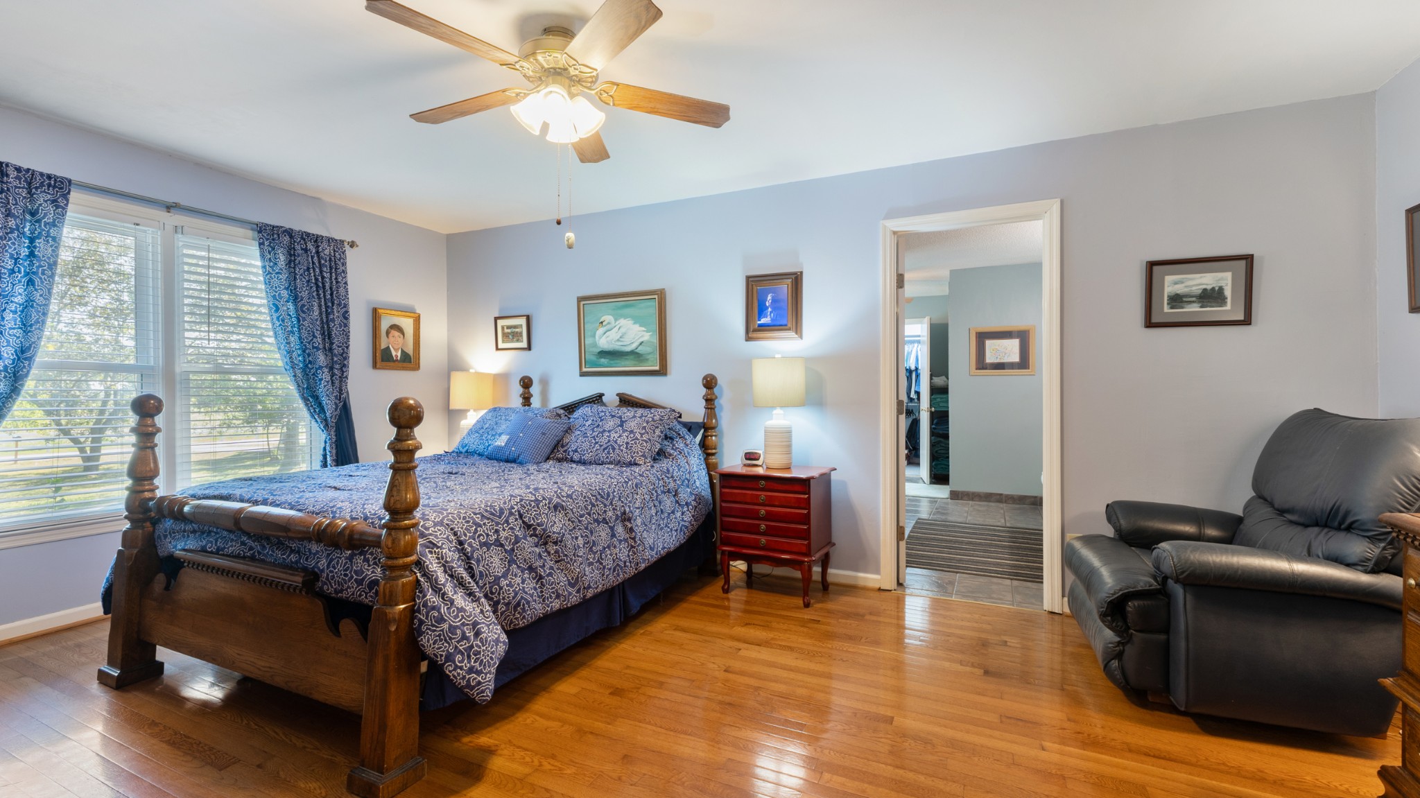 7 Scott Orchard Road Taft, TN 38488 - Photo 38 of 50 a bedroom with a bed and wooden floor