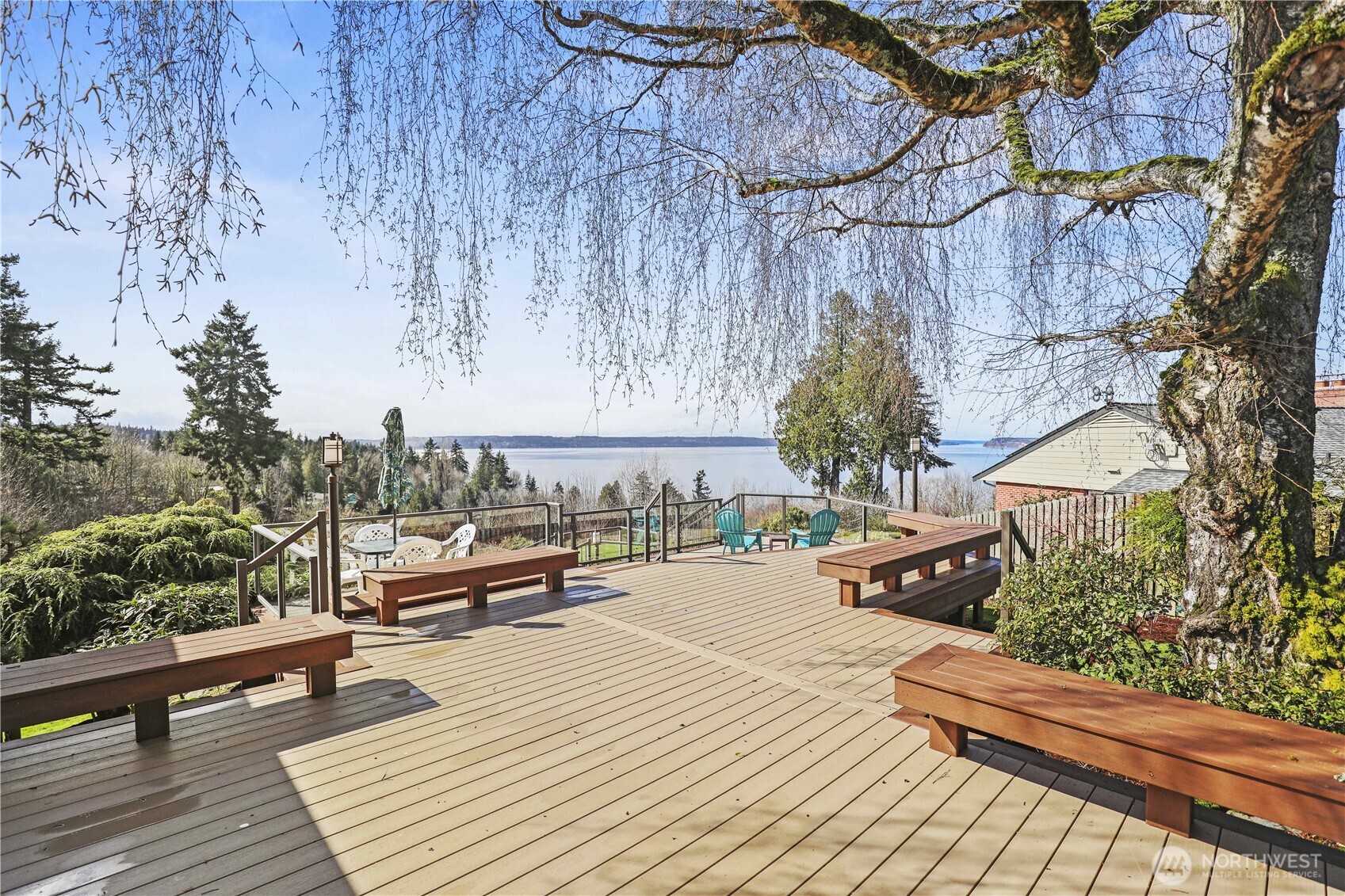 456 View Ridge Drive Everett, WA 98203 - Photo 38 of 40 a terrace with outdoor seating and trees