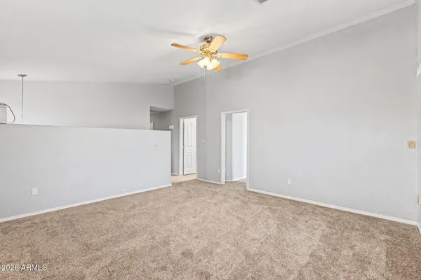 a view of an empty room
