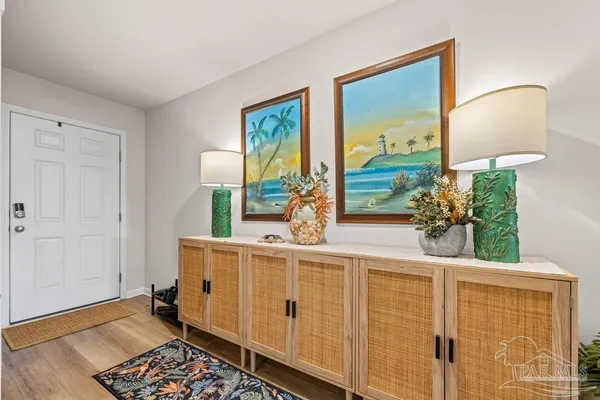 wooden floor in a bedroom