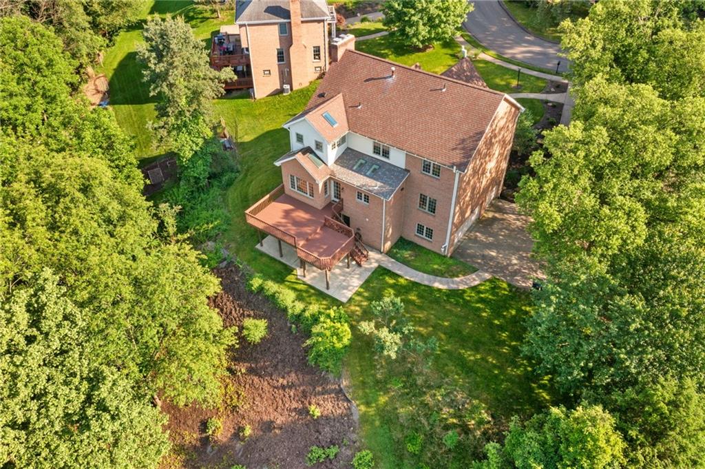 241 Guckert Lane Wexford, PA 15090 - Photo 46 of 47 Aerial Rear View with Deck.