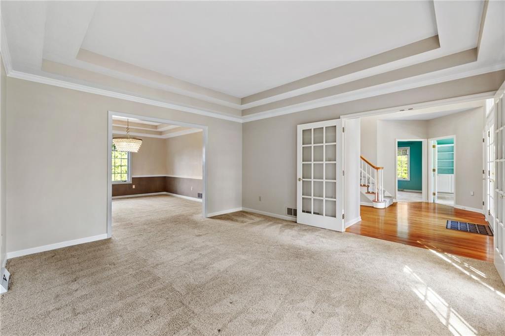 241 Guckert Lane Wexford, PA 15090 - Photo 7 of 47 Living Room with French Doors from Entry.