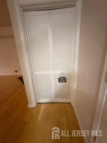 view of a room with door