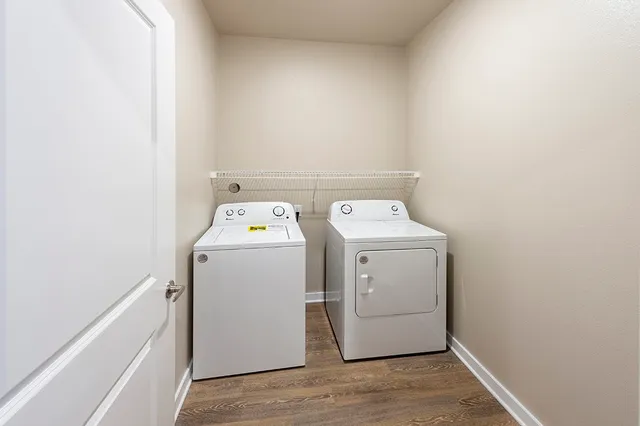 a close view of closet