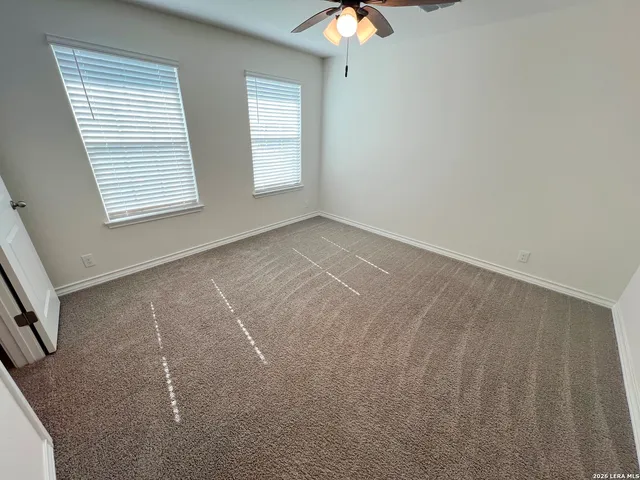 a view of a room with an empty space