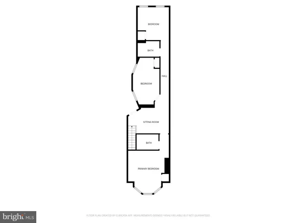 a view of a room with a white walls