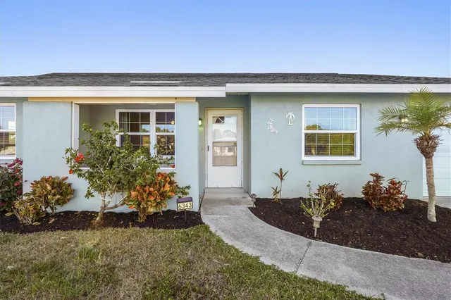 a front view of a house