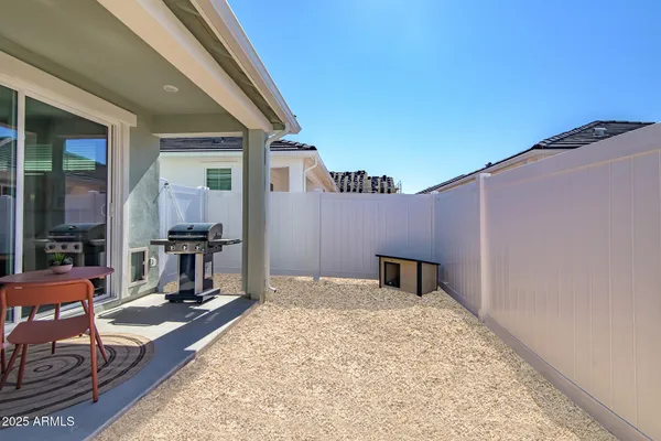 a house view with a outdoor space