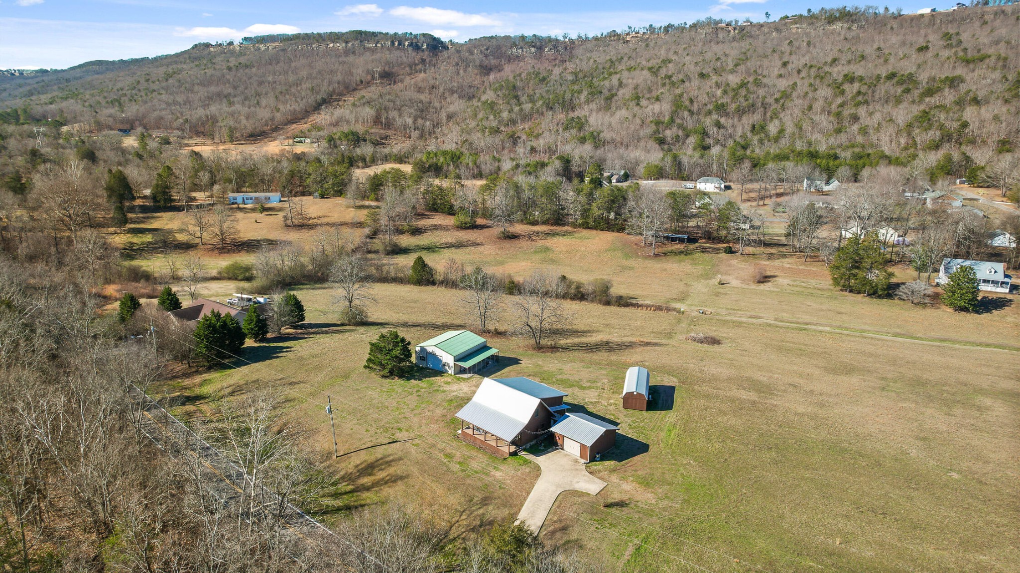 3382 Back Valley Road Trenton, GA 30752 - Photo 43 of 45 an aerial view of residential houses with outdoor space
