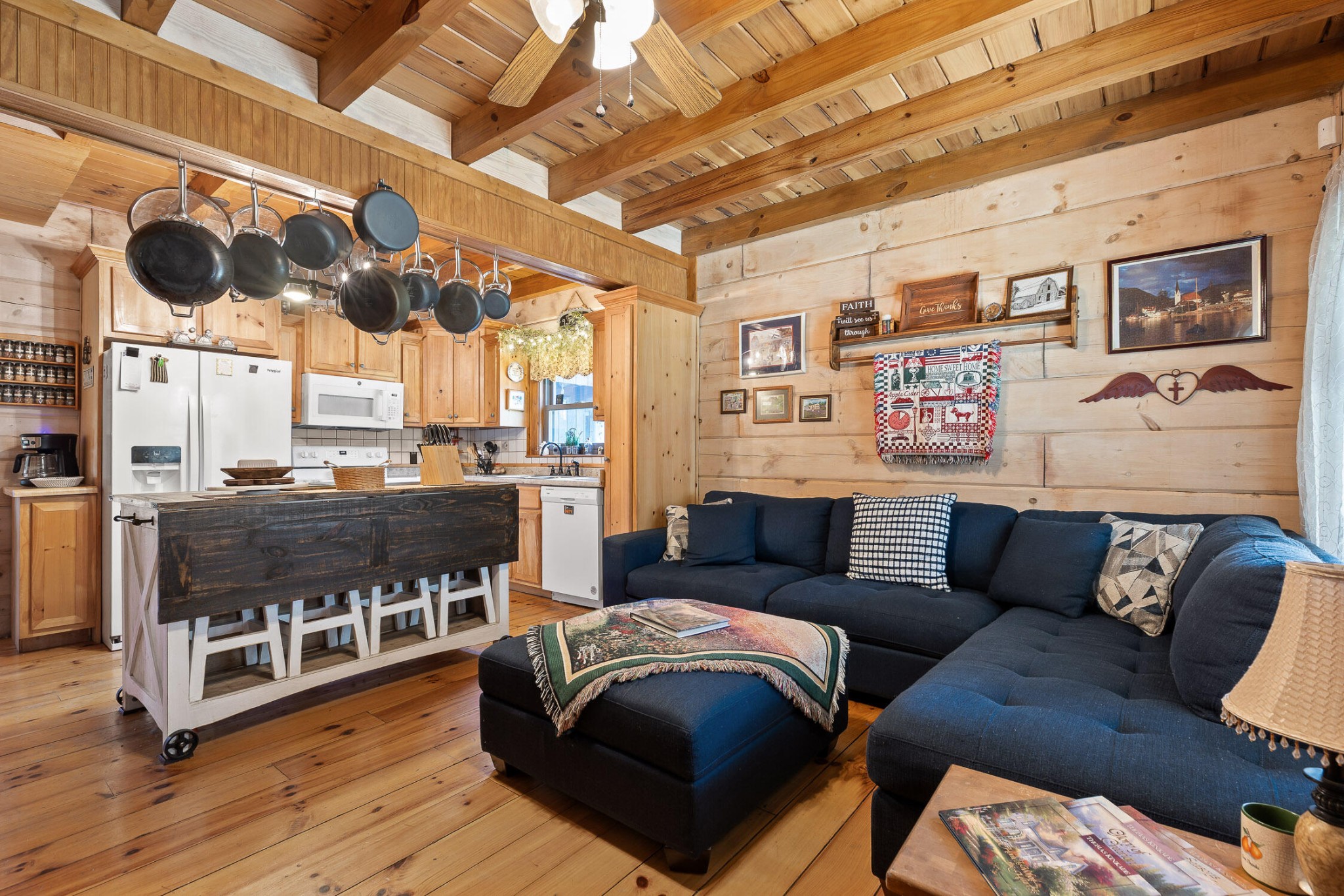3382 Back Valley Road Trenton, GA 30752 - Photo 6 of 45 a living room with furniture and kitchen view