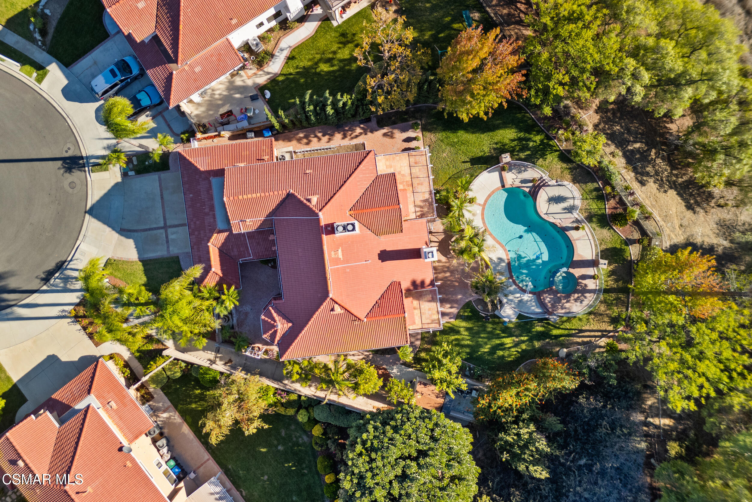 5206 Seneca Place Simi Valley, CA 93063 - Photo 18 of 92 an aerial view of residential house with outdoor space and trees