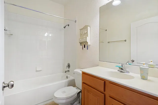 a view of a room with a large window