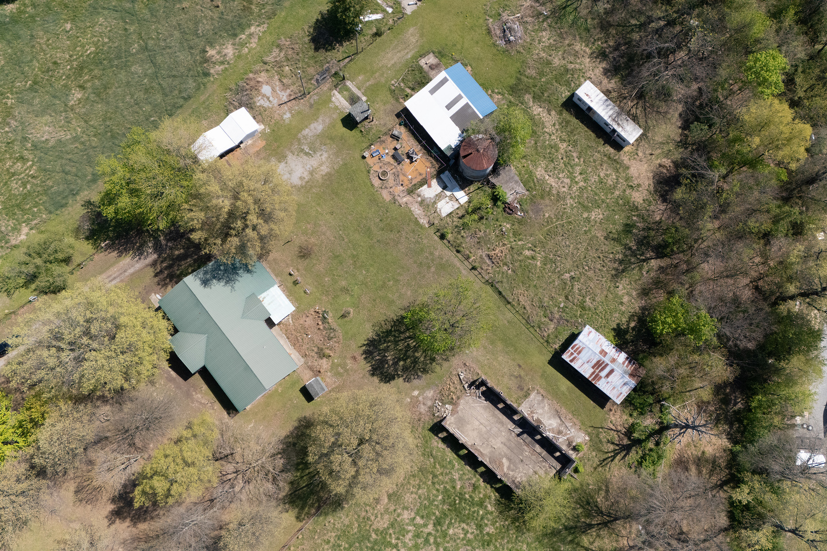 13849 Mustang Road Marion, IL 62959 - Photo 4 of 13 an aerial view of residential house with outdoor space and parking