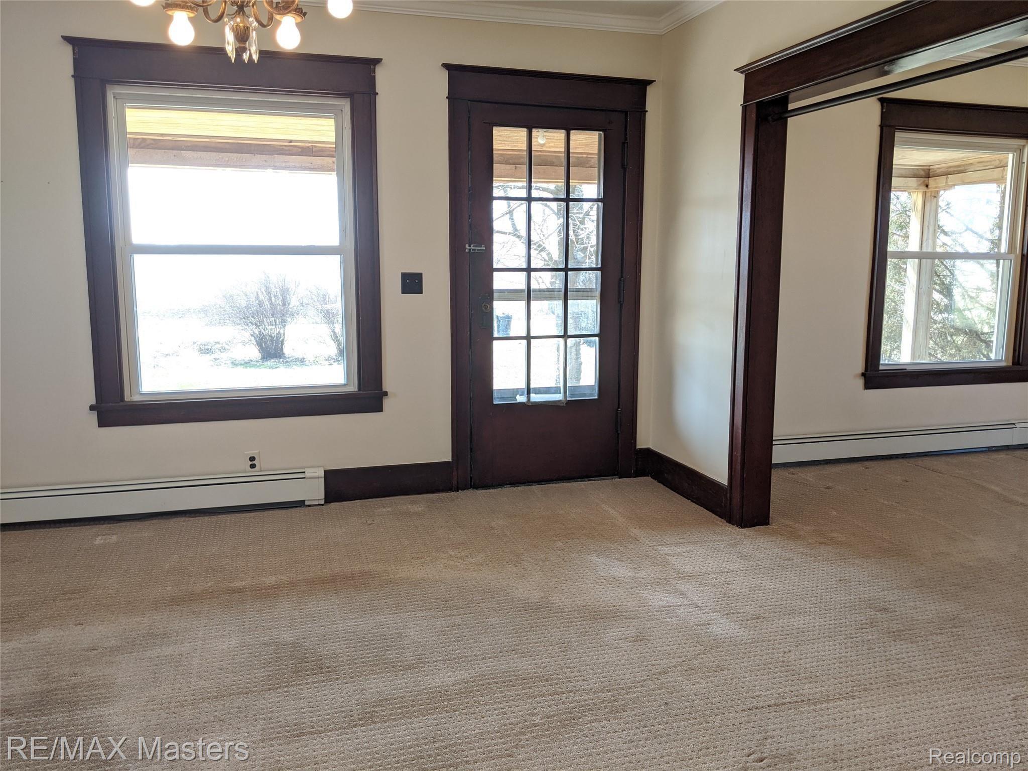 5644 Zink Road Maybee, MI 48159 - Photo 6 of 38 Front Door Into Living Room w/Dining Room To The Right