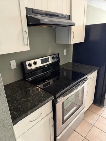 a stove top oven sitting inside of a kitchen