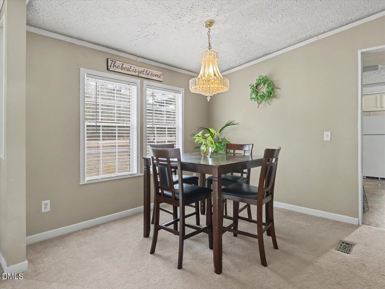 523 County Line Road Manson, NC 27553 - Photo 15 of 70 a view of a dining room with furniture and chandelier
