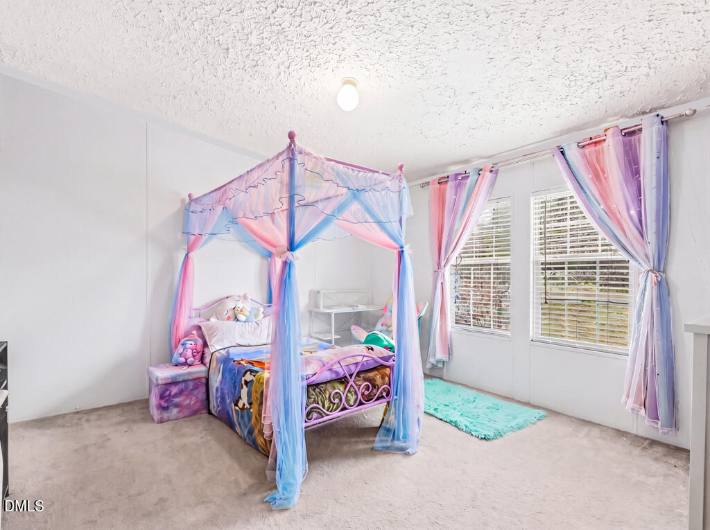 523 County Line Road Manson, NC 27553 - Photo 23 of 42 a bedroom with a bed and a chandelier