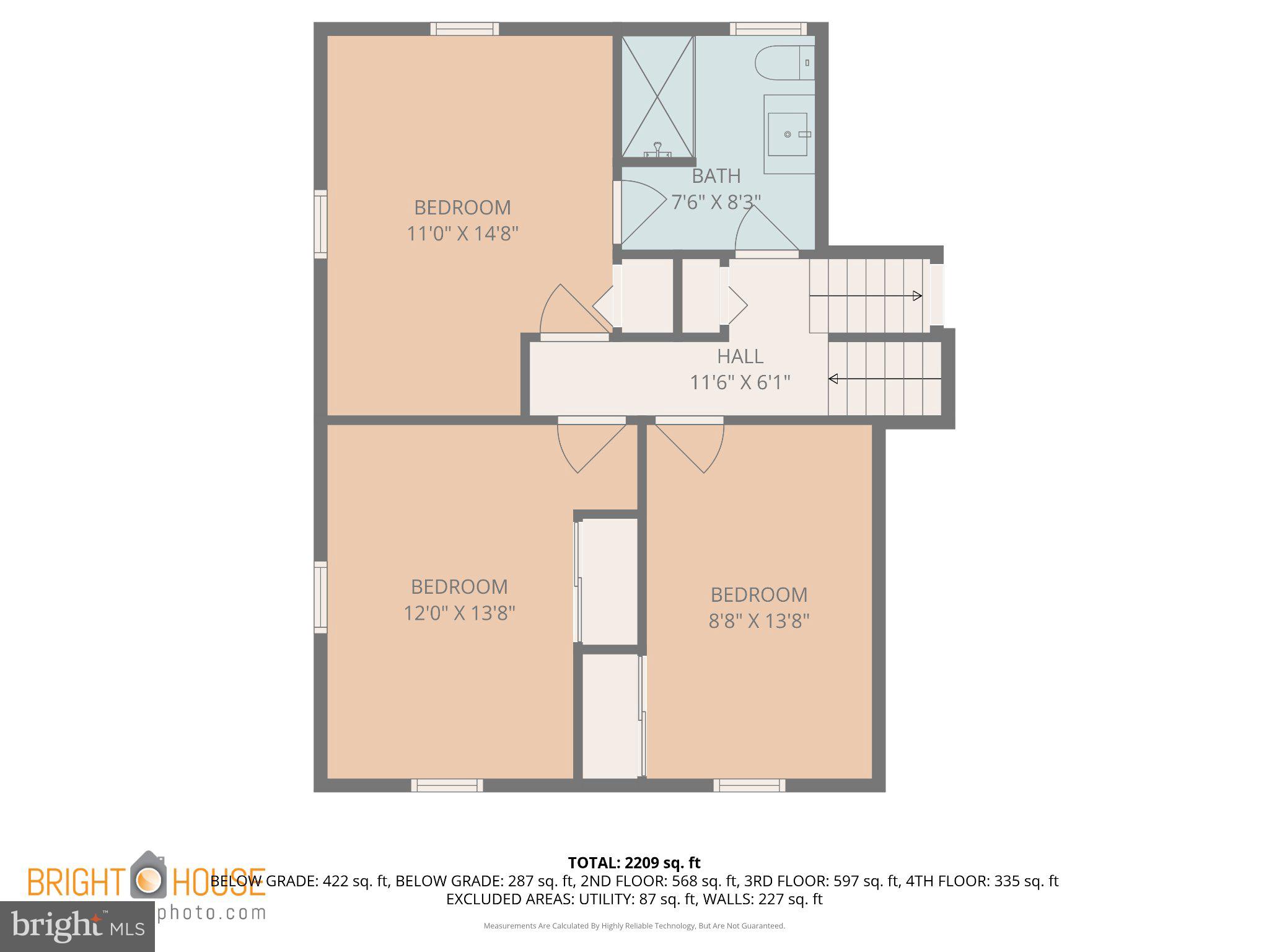 1617 Church Road Glenside, PA 19038 - Photo 37 of 39 Spacious layout with three bedrooms.