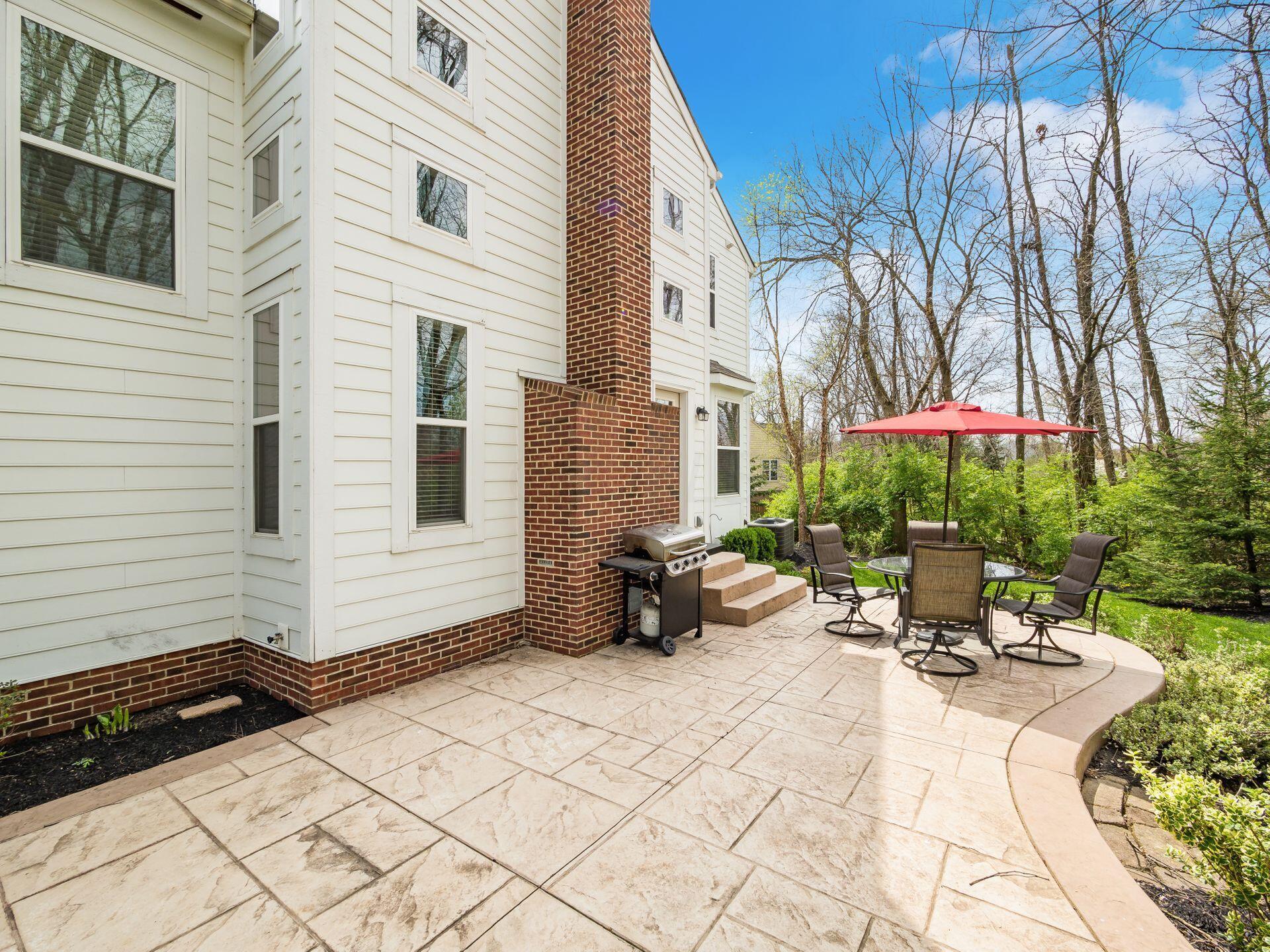 298 Halverston Road Powell, OH 43065 - Photo 43 of 44 Stamped Concrete Patio