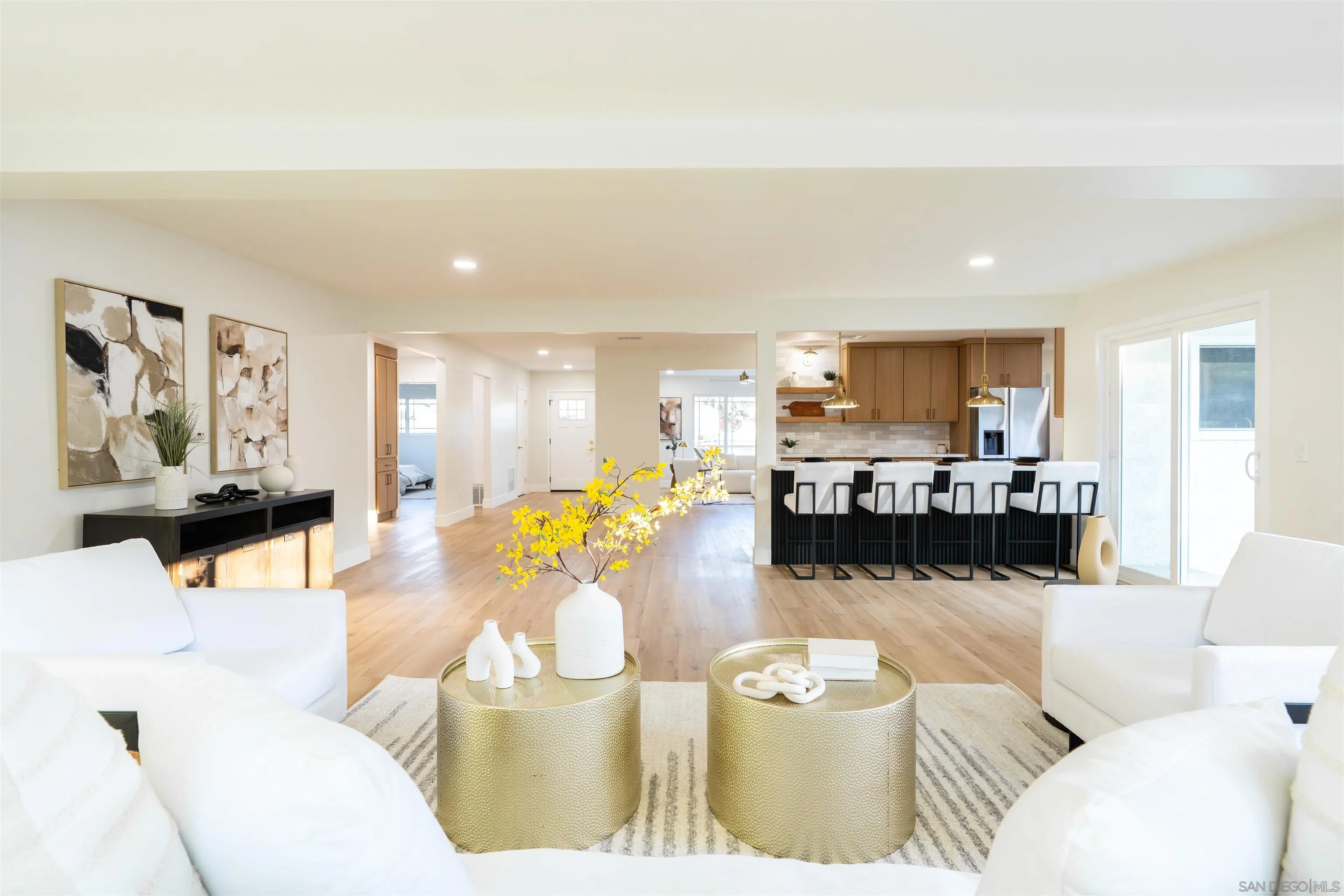 4112 Lois Street La Mesa, CA 91941 - Photo 15 of 39 a living room with furniture and kitchen view